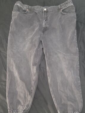 Divided Plus XXL Mom Joggers In Faded Black